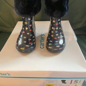 New Carter's Toddler Unisex-Child Amary Rain Boot Size 5M